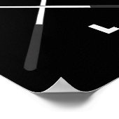 Basbo Mannen Uni-kinder Clic Fit Zwarte biljart Po Poster (Hoek)