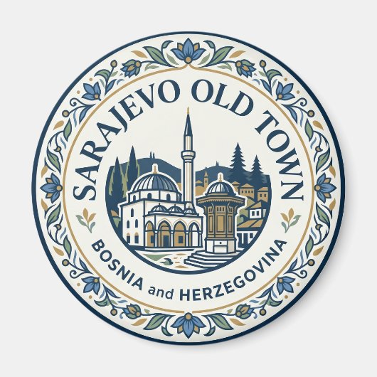 Baščaršija (oude binnenstad van Sarajevo) Magneet (Voorkant)