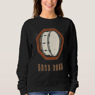 Basdrum Vintage Retro Klassieke Muziek Liefde Trui