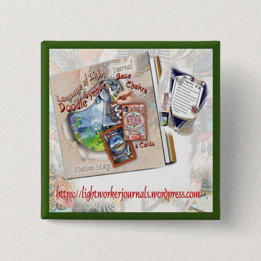 Base-chakra-journaalButton Vierkante Button 5,1 Cm (Voorkant)