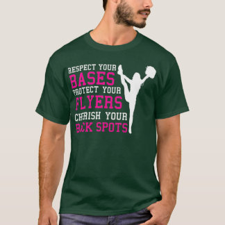 Base Flyers back Spots Cheerlead Squad Gift Ide T-shirt