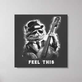 *~* Base Guitar CAT AP91 Uitgerekt Canvas Print