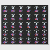 Base-ist Funny Chemistry Pun Dark BG Cadeaupapier (Vlak)