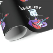 Base-ist Funny Chemistry Pun Dark BG Cadeaupapier (Rol Hoek)