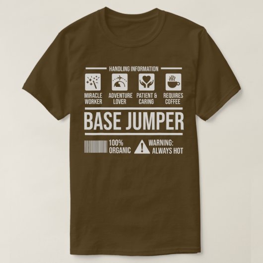 Base Jumper 26 T-shirt (Design voorkant)