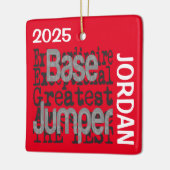 Base Jumper Extraordinaire CUSTOM Keramisch Ornament (Links)