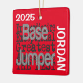 Base Jumper Extraordinaire CUSTOM Keramisch Ornament (Links)