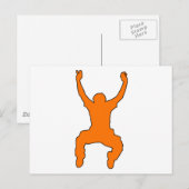 BASE Jumper Silhouette Free Falling Jump Briefkaart (Voorkant / Achterkant)