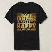Base Jumping Basejumper object spring adrenaline k T-shirt (Design voorkant)