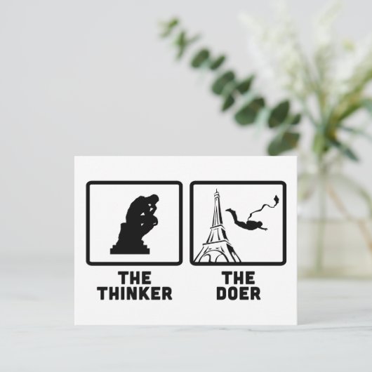 Base Jumping Briefkaart (Staand voorkant)