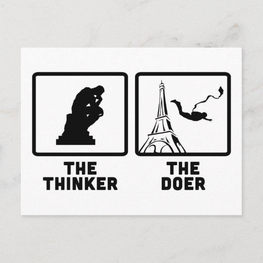 Base Jumping Briefkaart (Voorkant)