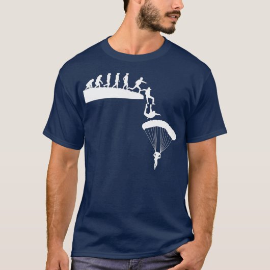 Base Jumping Paragliding Parachuting Skydiving T-shirt (Voorkant)