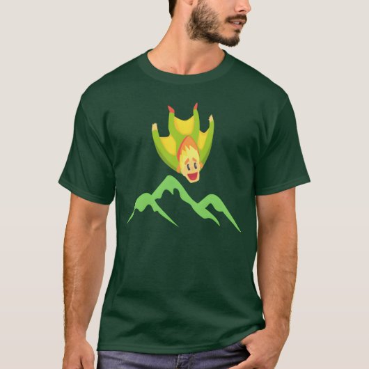 Base springen Jumper Springen Skydiver Val Scherm T-shirt (Voorkant)