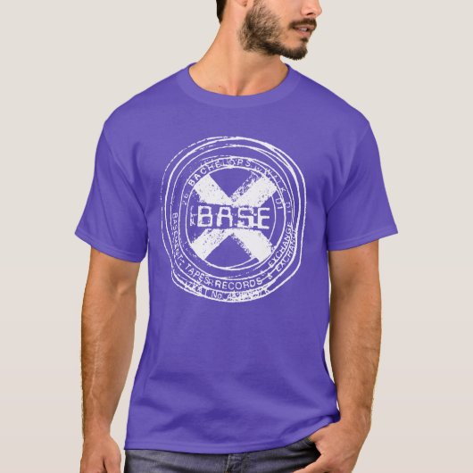 Base-X witte stempel T-shirt (Voorkant)