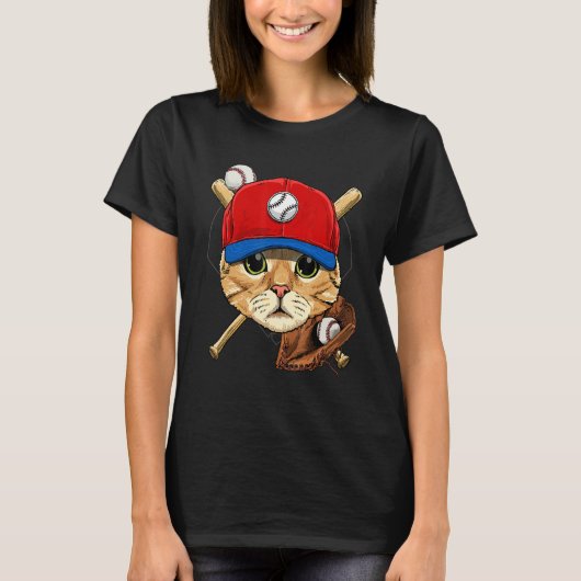 Basebal Basebal van de Catcher van de Batter van d T-shirt (Voorkant)