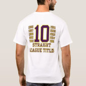 Basebalkampioenschap Vandalia-Butler T #1 T-shirt (Achterkant)