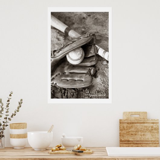 Baseball1 Poster afdrukken (Keuken)