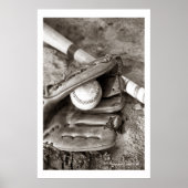 Baseball1 Poster afdrukken (Voorkant)
