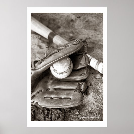 Baseball1 Poster afdrukken (Voorkant)