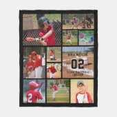 Baseball 11 Photo Collage Persoonlijk Fleece Deken (Voorkant)