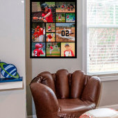 Baseball 11 Photo Collage Persoonlijk Poster