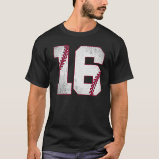 Baseball  16th Birthday Baseball Jersey 16 Years O T-shirt