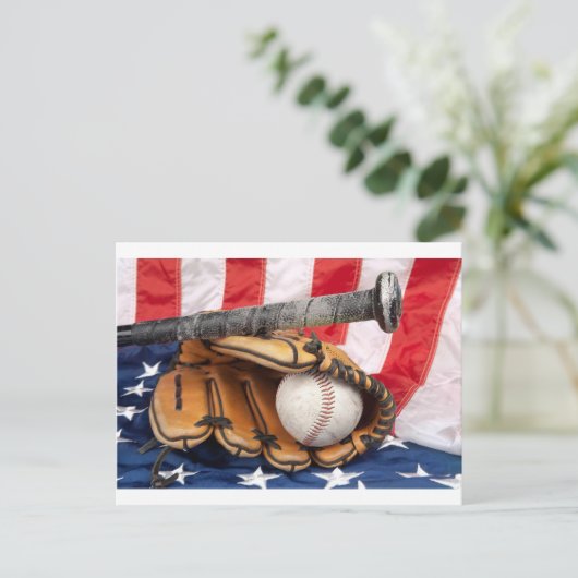 Baseball 18 Verenigde Staten Briefkaart (Staand voorkant)