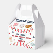 Baseball 1e verjaardag bedankdoosjes (Achterkant)