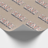 Baseball 1e verjaardag cadeaupapier (Hoek)