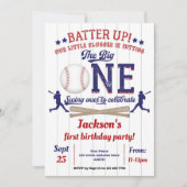 Baseball, 1e verjaardag voor Jongen, Sport Kaart (Voorkant)