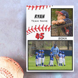 Baseball 2 Foto Geheugen Mate<br><div class="desc">Baseball 2 Foto Memory Mate Kaart. Voeg je foto's toe aan de sjabloon en personaliseer met spelersnaam,  spelernummer,  teamnaam en jaar. Geweldige geheugen vriend voor de honkbalspeler.</div>