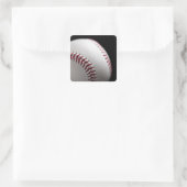 Baseball 2 vierkante sticker (Tas)