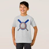Baseball#2 Vneck T-shirt (Voorkant volledig)