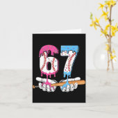 Baseball 67 Ice Cream Drip Six Seven Boys Funny Me Kaart (Gele Bloem)