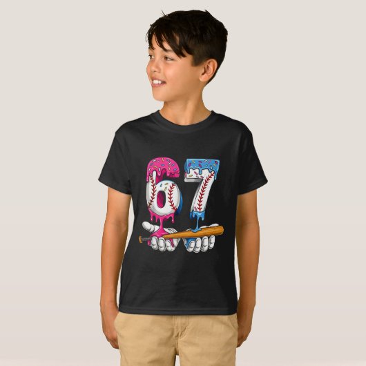 Baseball 67 Ice Cream Drip Six Seven Boys Funny Me T-shirt (Voorkant volledig)