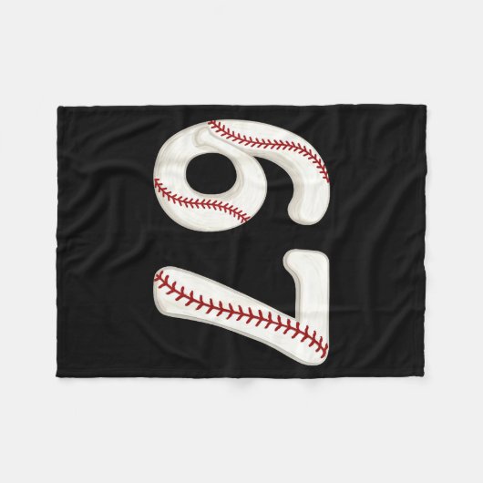 Baseball 67 Number Funny Six Seven Gen Alpha Meme Fleece Deken (Voorkant (Horizontaal))