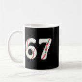 Baseball 67 Number Funny Six Seven Gen Alpha Meme  Koffiemok (Links)
