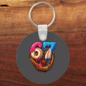 Baseball 67 Six Seven Funny 6 7 Meme Gen Alpha Mem Sleutelhanger (Voorkant)