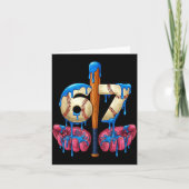 Baseball 67 Six Seven Funny Gen Alpha Meme Drip Kaart (Voorkant)