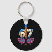 Baseball 67 Six Seven Funny Gen Alpha Meme Drip  Sleutelhanger (Voorkant)