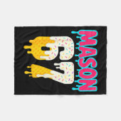 Baseball 6 7 Ice Cream Drip Number 67 Funny Six Se Fleece Deken (Voorkant (Horizontaal))
