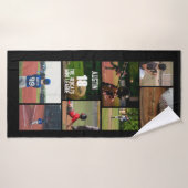 Baseball 8 Fotocollage Gepersonaliseerd Poster Badhanddoek (Badhanddoek)