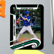 Baseball Aandenken Levendig Groen Zwart Aangepast