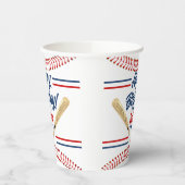 Baseball - Aangepast gepersonaliseerd draagpapier Papieren Bekers (Links)