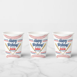 Baseball - Aangepast gepersonaliseerd draagpapier Papieren Bekers