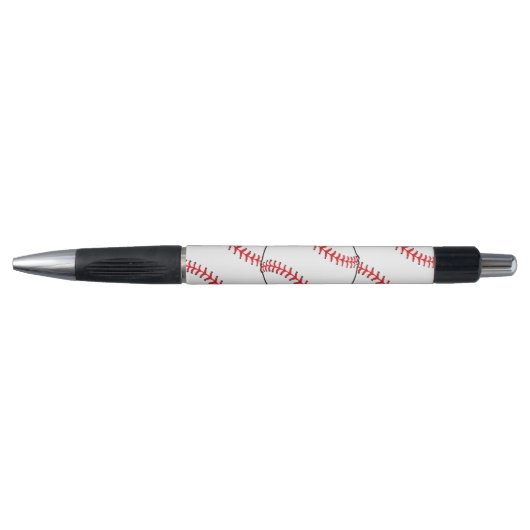Baseball Abstracte Rubber Grip Pen (Voorkant)