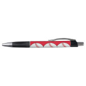 Baseball Abstracte Rubber Grip Pen (Bovenkant)