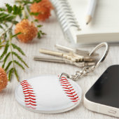 Baseball Acrylische Sleutelhanger (Voorkant Rechts)