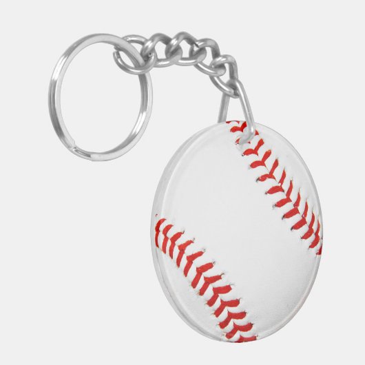Baseball Acrylische Sleutelhanger (Voorkant Links)
