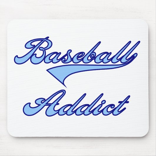 Baseball Addict Blue Muismat (Voorkant)